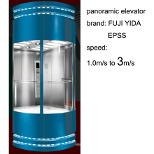 Ascenseur panoramique à chaud avec une vitesse de 3 m / s en 2016